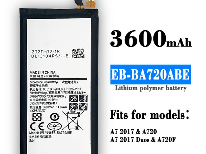 SAMSUNG Battery EB-BA720ABE