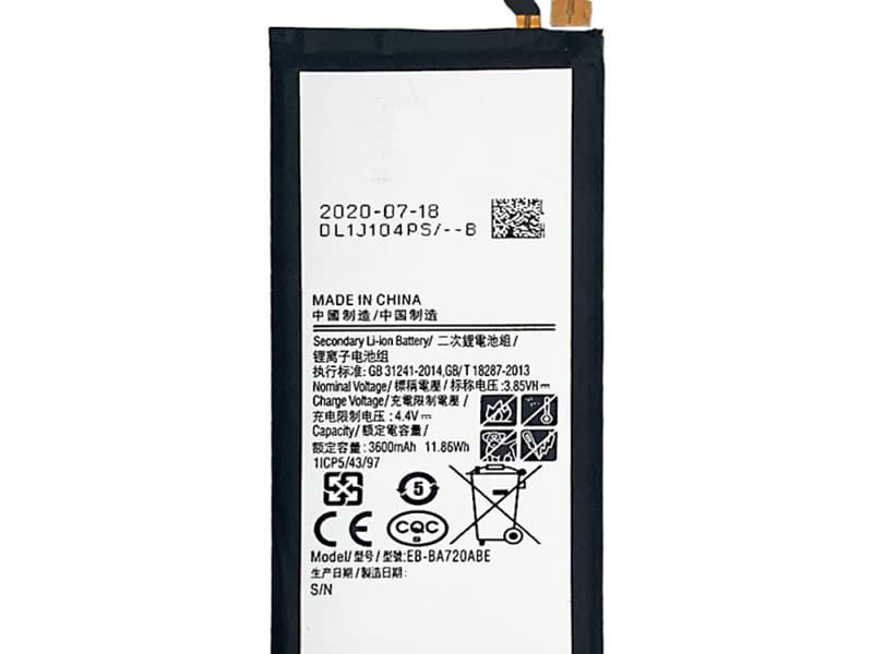 SAMSUNG Replacement Battery EB-BA720ABE