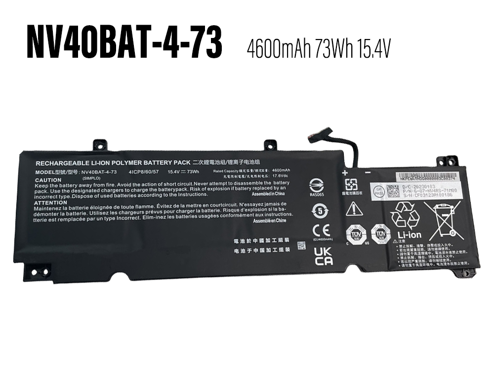 CLEVO Battery NV40BAT-4-73